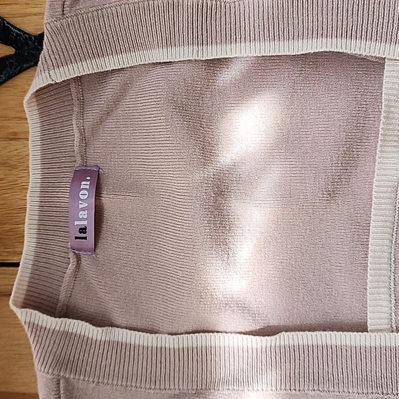 lalavon neutral cardigan and tank set size M/L Soft Closet Staple Coord Set - Picture 7 of 16